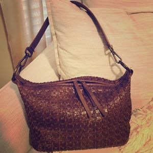 Valentina Woven Leather Purse